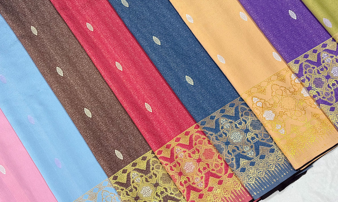 Nationaler traditioneller Sarong-Stoff aus Südostasien