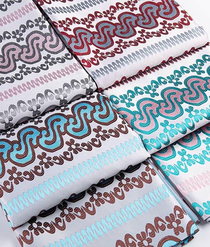 S-förmiger 3D-strukturierter Polyester-Jacquardstoff für Sarong
