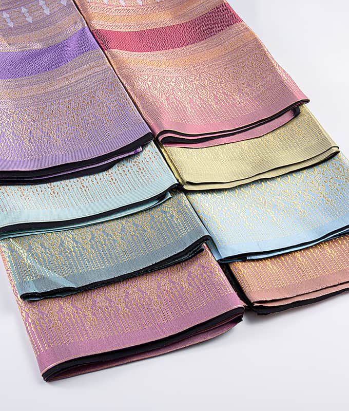 Beliebter traditioneller thailändischer Sarong-Stoff, komplett aus Polyester, Jacquard-Stoff