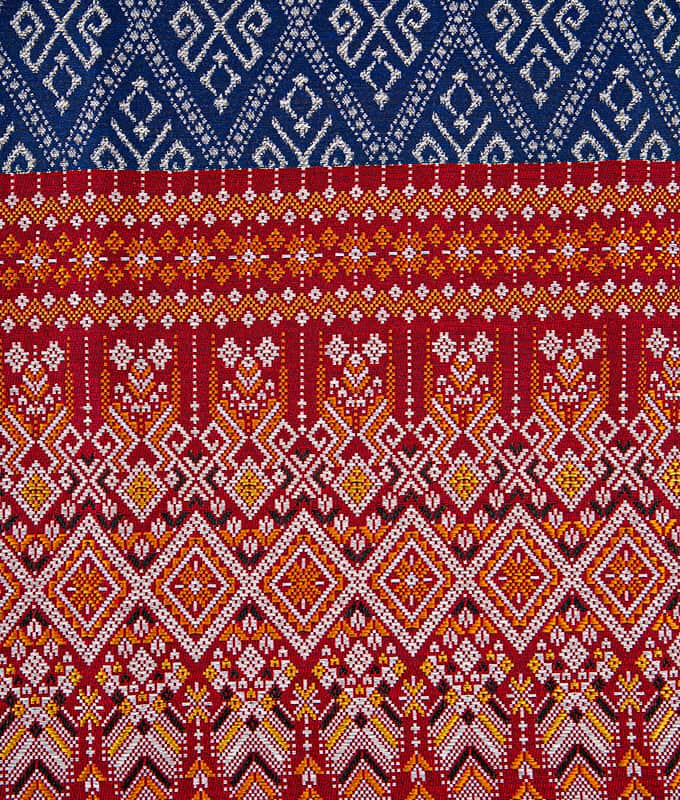 Handgenähter Sarong-Stoff aus Poly-Baumwolle